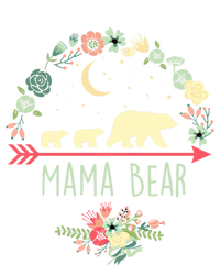 Floral Mama Bear With 2 Cubs Gift Tall Sweatshirt