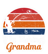 Fly Fishing Grandma Funny Fisher Mom Funny Gift T-Shirt