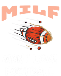 Milf I Love Football Funny Football Lover Gift Pom Pom 12in Knit Beanie