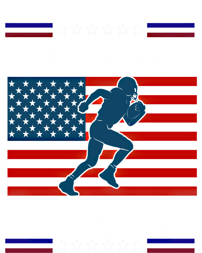 Football Mom American Flag Patriot Gift Softstyle Adult Sport Polo