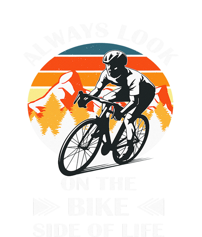 Always Look On The Bike Side Of Life Bicycle Cyclist Women's Racerback Tank