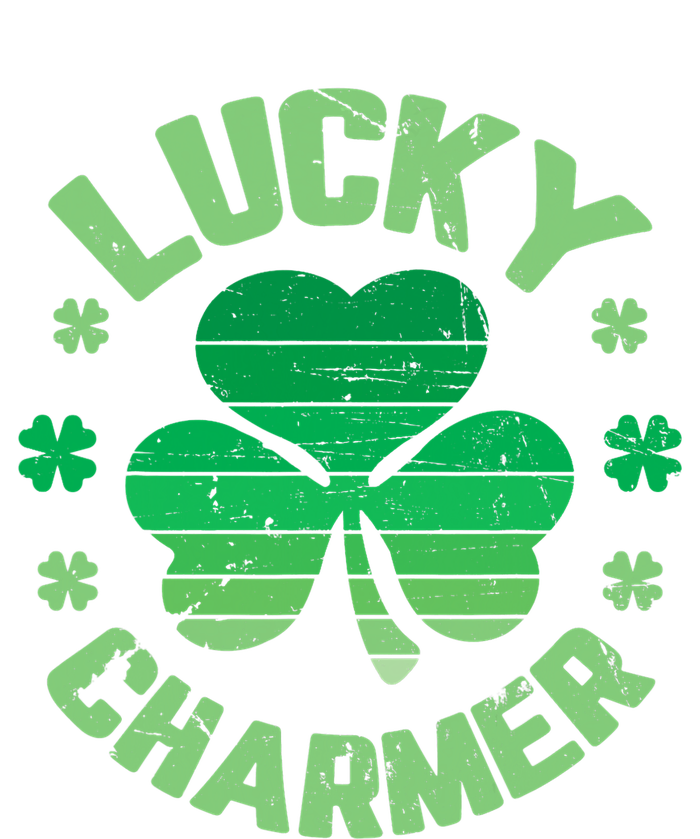 Vintage LUCKY CHARMER Shamrock St Patrick's Day Bumper Sticker