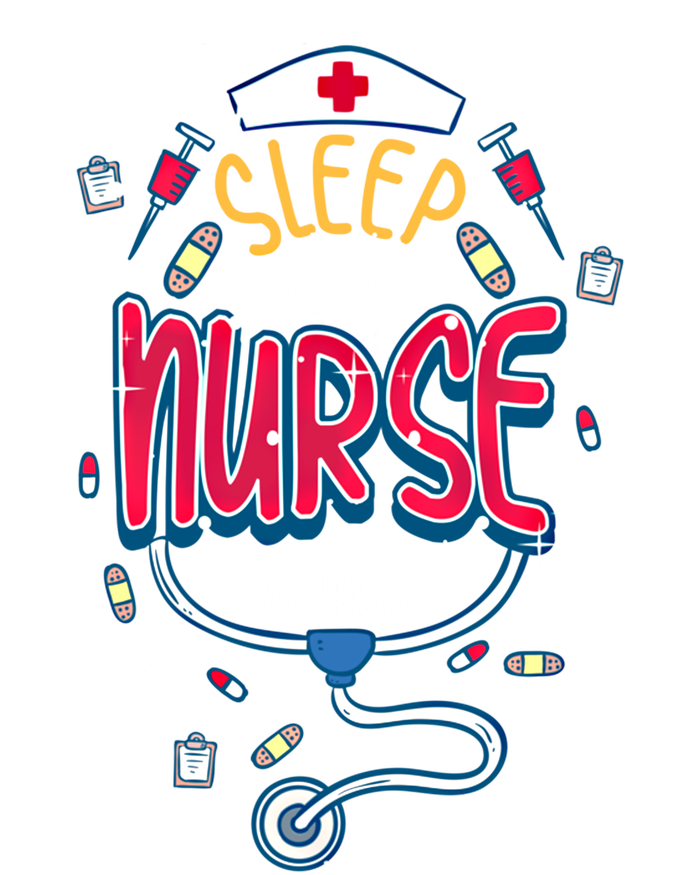 Fun Nurse Night Shift Cute Gift I Sleep All Day Nurse All Night Ladies Essential Flowy Tank