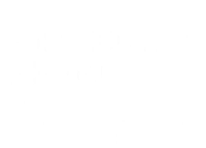 Funny Archery Mom Definition Gift Women's Racerback Tank