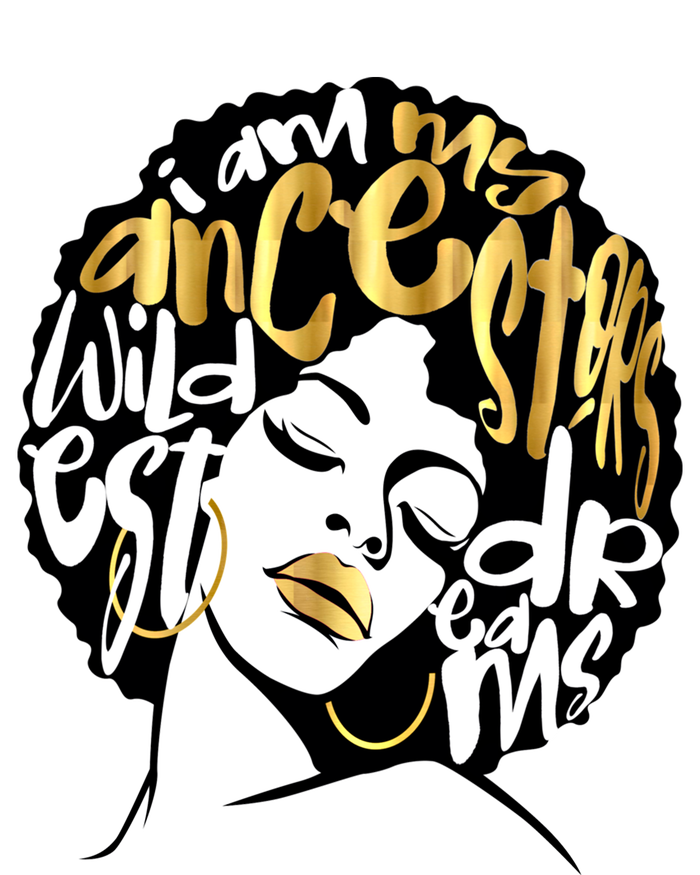 My Ancestors Dream Gift Afro Diva Black Magic Gift V-Neck T-Shirt