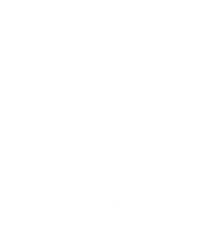 My Heart Says Go Play Pool Gift Funny Billiard 8 Ball Player Gift T-Shirt