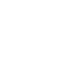 Less People More Dogs Funny Humorous Dog Lovers Drawstring Bag