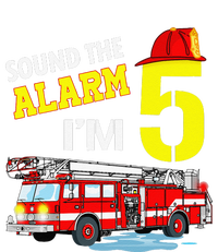 Funny Sound The Alarm I'm 5 Little Firefighter 5th Birthday T-Shirt