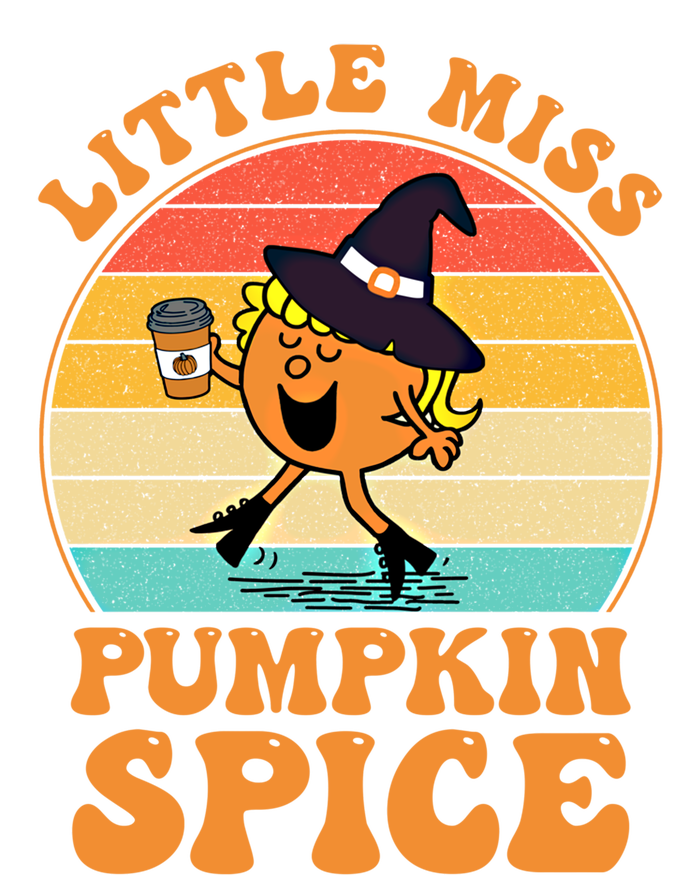 Funny Little Miss Pumpkin Spice Retro Little Miss Pumpkin Funny Gift Women's T-Shirt