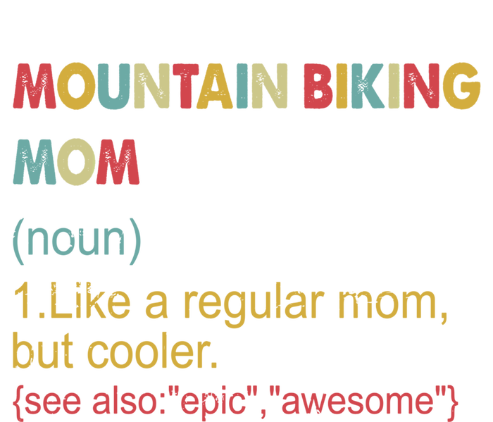 Funny Mountain Biking Definition Vintage Mom Cool Gift Sustainable Knit Beanie