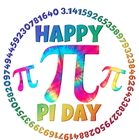 Happy Pi 3.14 Day Rainbow Tie Dye T-Shirt