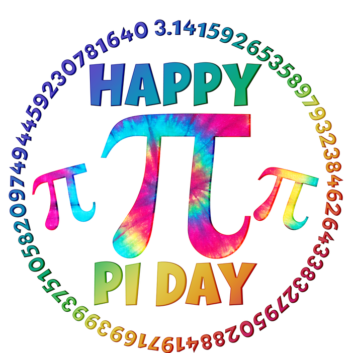 Happy Pi 3.14 Day Rainbow Tie Dye T-Shirt