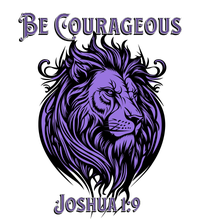 Christian Be Courageous Joshua 1:9 Faith Lion Of Judah Kids Hoodie