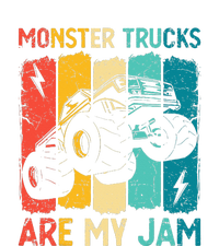 Monster Trucks Are My Jam Retro Vintage Monster Truck Full Zip Hoodie