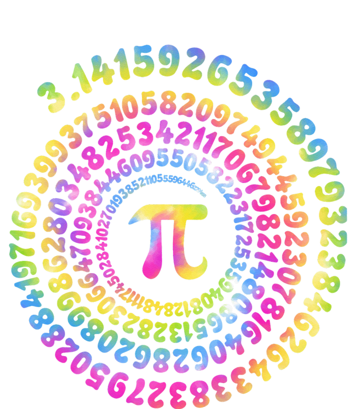 Pi Day Spiral Pi Tie Dye Numbers Math Pi Day 3.14 Insulated Varsity Jacket