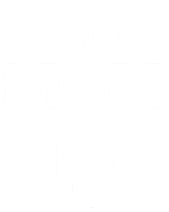 Funny Ski Mom Gift Skiing And Ski Lover Gift V-Neck T-Shirt