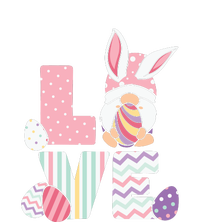 LOVE Gnome Easter Egg Cute Ears Rabbit Easter Day Drawstring Bag