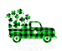 Happy St Patricks Day Vintage Truck Buffalo Plaid Shamrock 7-Panel Snapback Hat