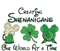 Creating Shenanigans One World At A Time Saint Patrick's Day Beer Drinking Team Full-Length Apron With Pockets