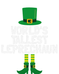 World's Tallest Leprechaun St Patricks Day Women's Knotted Racerback Tank