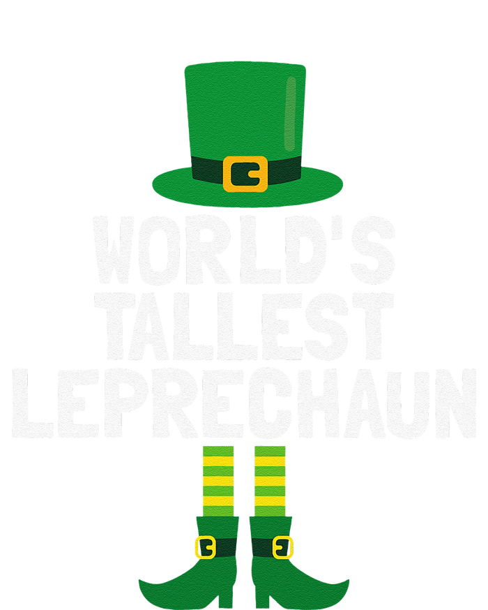 World's Tallest Leprechaun St Patricks Day Women's Knotted Racerback Tank