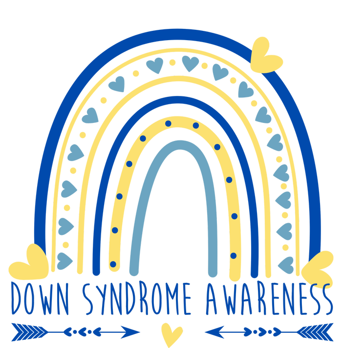 Down Syndrome Awareness Rainbow Heart T-Shirt