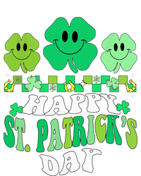 Shamrock Happy St Patricks Day Wo Irish Retro Groovy T-Shirt