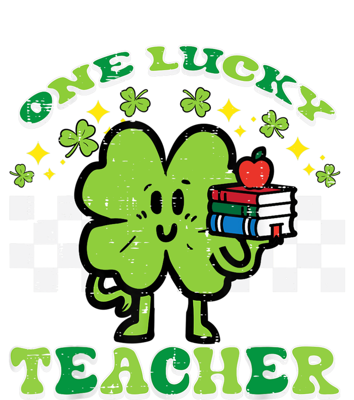 St Patrick Day Shamrock One Lucky Teacher Retro Saint Pattys Cooling Performance Crew T-Shirt