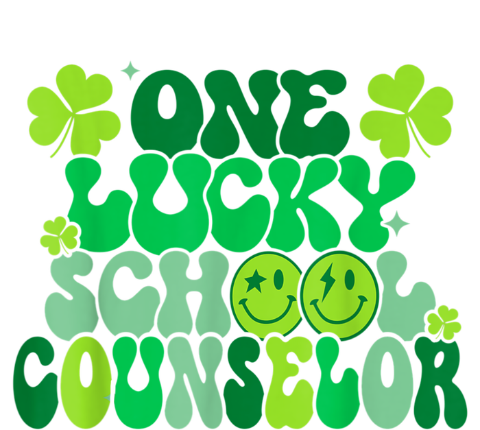 Funny Patrick's Day, Groovy Teacher One Lucky School Counselor T-Shirt