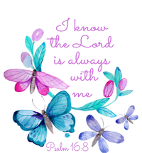 Psalm 16: 8 Christ Religious Butterfly Art Gift Softstyle Adult Sport Polo