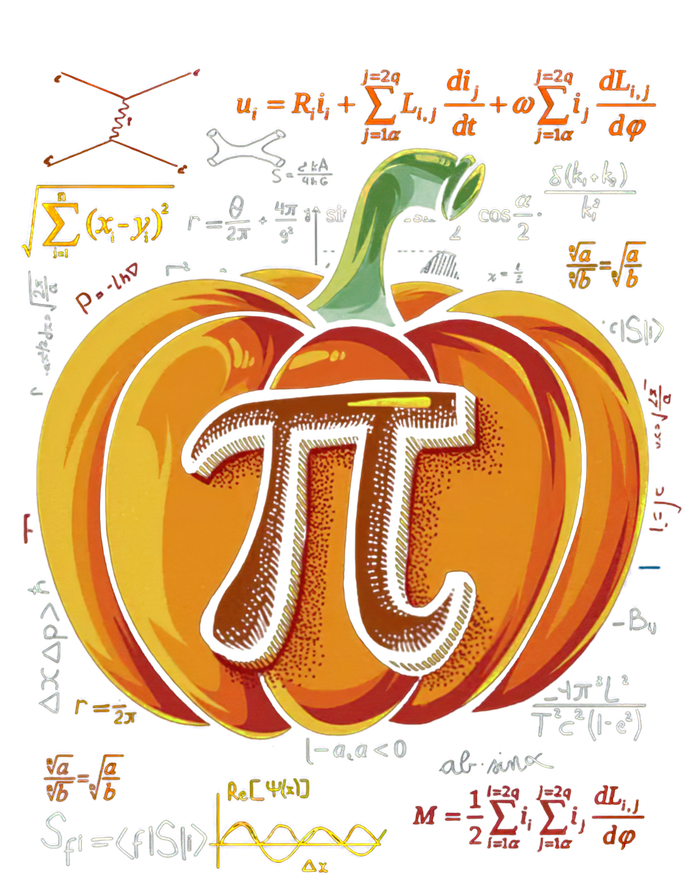 Pumpkin Pie Math Funny Halloween Thanksgiving Pi Day Cool Gift Canvas