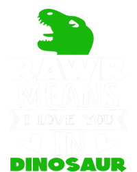 Rawr Means I Love You In Dinosaur Funny Top Gift Women's Flannel Pajama Set