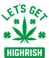 Lets Get Highrish St Patricks Day Weed Marijuana 420 Women's Tri-Blend 3/4-Sleeve Raglan Shirt