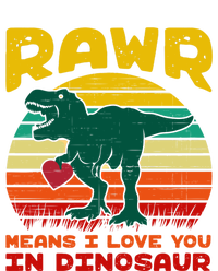 Rawr Means I Love You In Dinosaur Retro Sunset Heart Vintage Gift T-Shirt