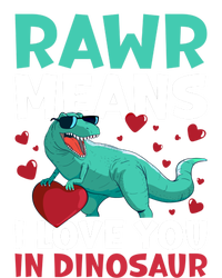 Rawr Means I Love You In Dinosaur Great Gift Full-Length Apron With Pockets