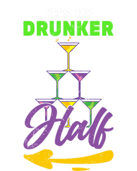 Hes My Drunker Half Funny Masquerade Mardi Gras Gift Full Zip Hoodie