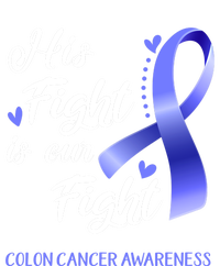 His Fight Is Our Fight Colon Cancer Awareness Gift Pom Pom 12in Knit Beanie