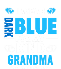 I Wear Dark Blue For My Grandma Funny Gift Colon Cancer Awareness Funny Gift Ladies Long Sleeve Shirt