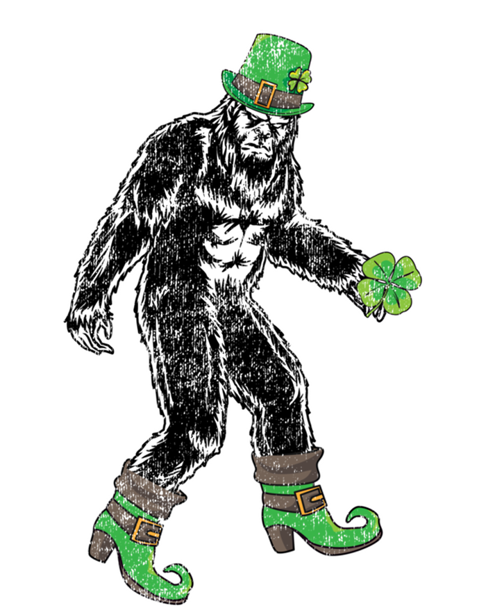 Retro Big Foot Leprechaun St Patrick's Day Sasquatch Lover Gift Toddler T-Shirt