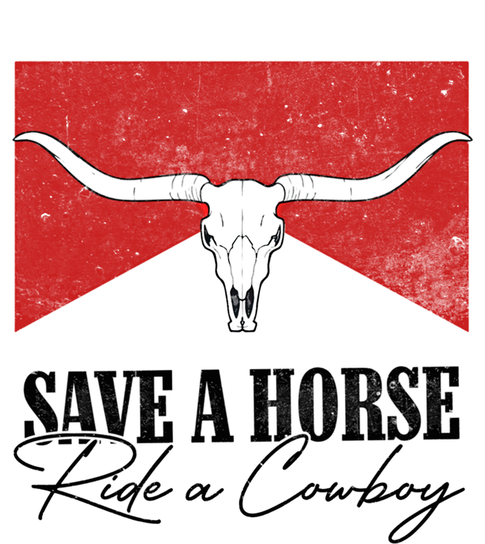 Retro Bull Skull Western Country Save A Horse Ride A Cow Gift T-Shirt