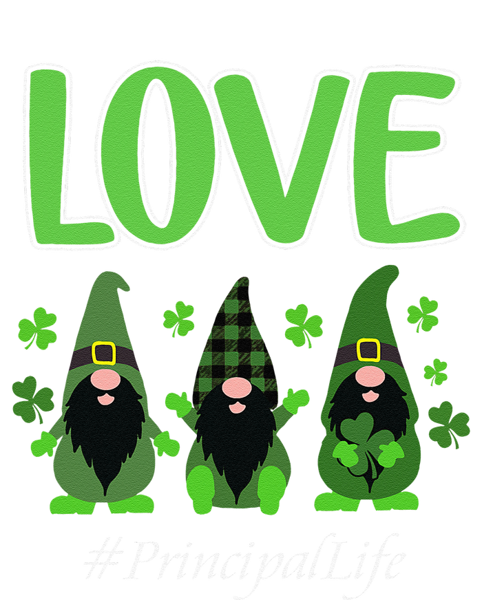 Love Principal Life Gnome Shamrock Saint Patrick's Day T-Shirt