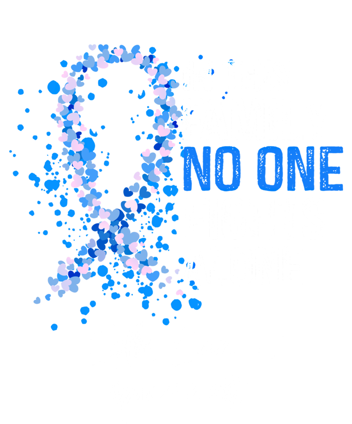 In This Family No One Fights Alone Colon Cancer Awareness Cute Gift T-Shirt