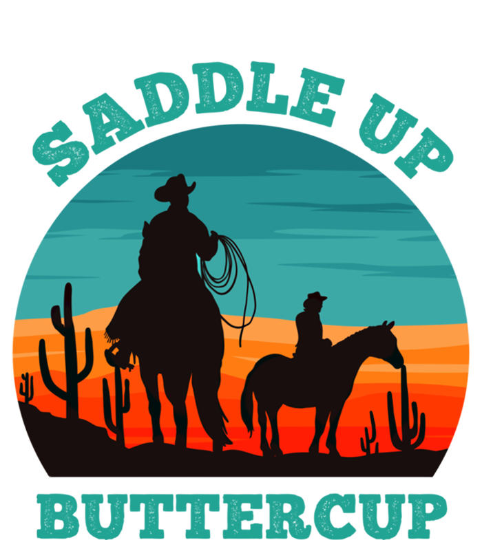 Saddle Up Buttercup Horses Lover Horse Funny Cow Gift Kids Hoodie