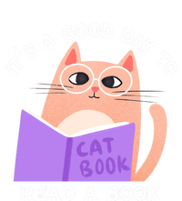 It's A Good Day To Read A Book Cat Kitty Reading Book Cool Gift Poster