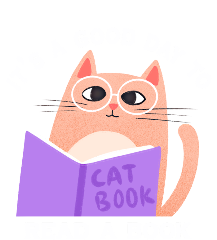 It's A Good Day To Read A Book Cat Kitty Reading Book Cool Gift Poster