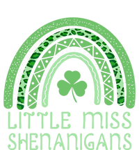 Little Miss Shenanigans St Patrick's Day Clover Rainbow Gift Hoodie