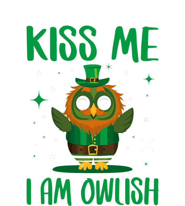 Kiss Me I'm Owlish Saint Patrick Day Gift Kids Sweatshirt