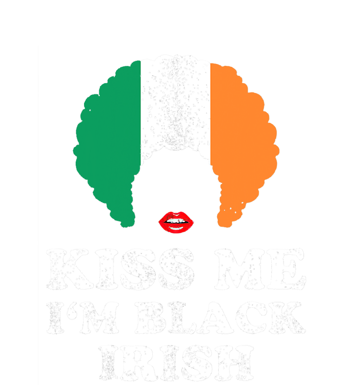 Kiss Mee I'm Black Irish History Funny St Patricks Day T-Shirt