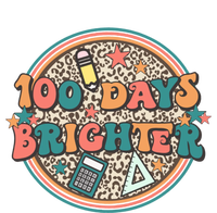 100 Days Brighter 100th Day Of School Teacher Smarter Gift Stripe Pom Pom Beanie