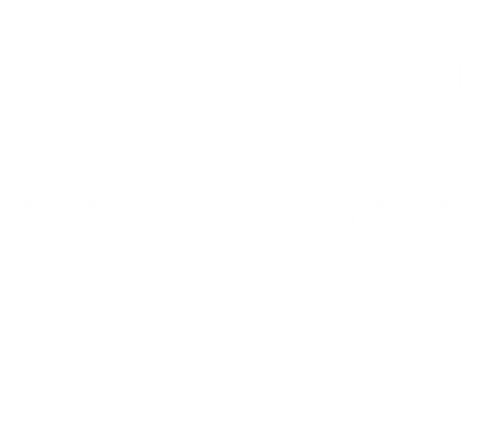 100 Days Brighter Kindergarten Teacher 100 Days Of School Gift Striped Beanie with Solid Band